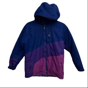 Arctix Kids Medium 10/12 Waterproof Colorblock Winter Ski Jacket 5K Blue Purple